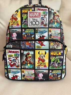 Loungefly Disney100 Mickey Mouse and friends Marvel Comics Edition mini backpack